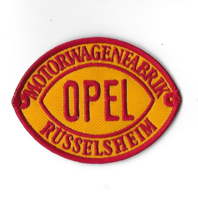 3534 Badge à coudre - Patch écusson brodé 90mmX67mm OPEL MOTORWAGENFABRIK RUSSELSHEIM