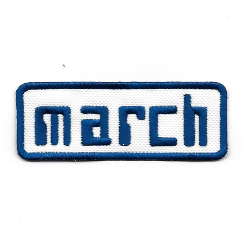 3536 Patch - badge emblema bordado para coser 97mmX35mm MARCH ENGINEERING