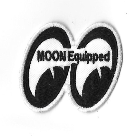 3541 Badge - Parche bordado de coser 70mmx62mm MOON EYES GO WITH MOON!!!!!