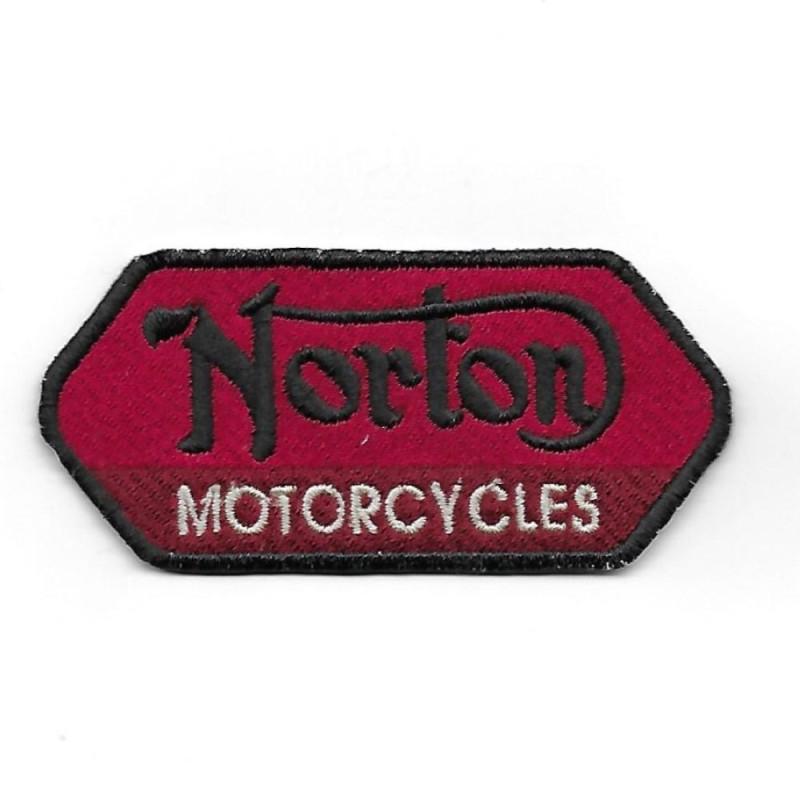 3543 Embroidered Badge - Patch Sew On 98mmX46mm NORTON MOTORCYCLES