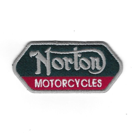 3544 Badge - Parche bordado de coser 98mmX46mm NORTON MOTORCYCLES