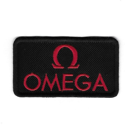 3548 Embroidered Badge - Patch Sew On  82mmX46mm OMEGA