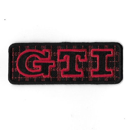3404 Badge à coudre - Patch écusson brodé 97mmX35mm GTI VW GOLF volkswagen