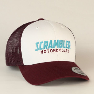 2915 BONÉ SCRAMBLER MOTORCYCLES RETRO TRUCKER ADULTO 6 PAINÉIS yupoong classics