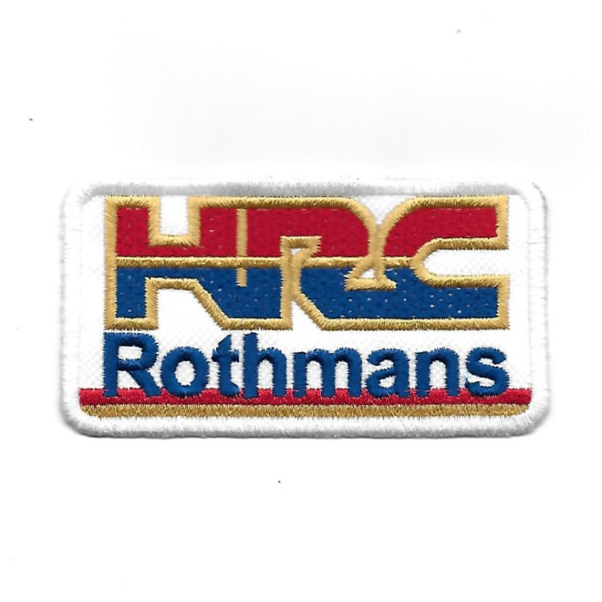 3573 Embroidered Badge - Patch Sew On 96mmX51mm HONDA ROTHMANS HRC RACING TEAM
