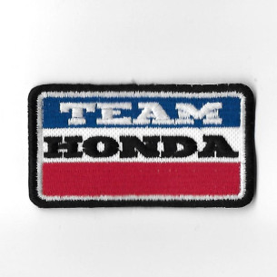 3574  Badge à coudre - Patch écusson brodé 82mmX46mm TEAM HONDA HRC