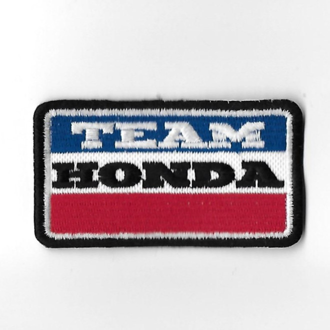 3574  Badge à coudre - Patch écusson brodé 82mmX46mm TEAM HONDA HRC