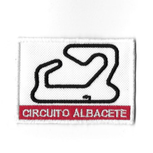 3578 Badge - Parche bordado de coser 80mmX58mm  CIRCUITO ALBACETE