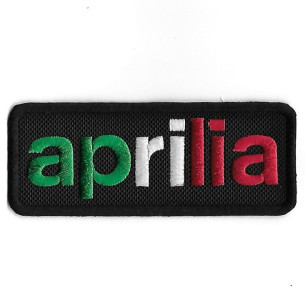 3581 Badge - Parche bordado de coser 100mmX40mm APRILIA
