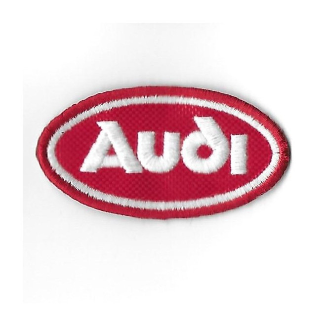3582 Embroidered Badge - Patch Sew On 64mmX34mm AUDI