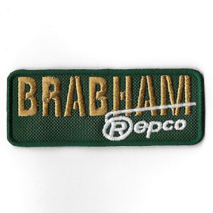3589 Badge à coudre - Patch écusson brodé 100mmX40mm TEAM BRABHAM REPCO F1