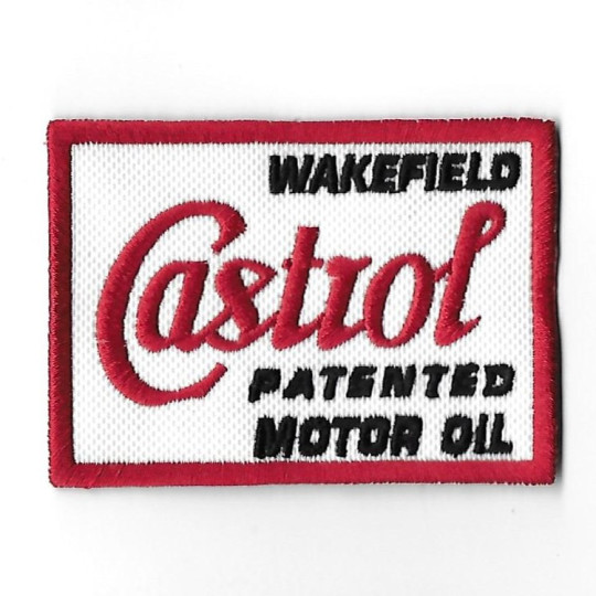 3592 Embroidered Badge - Patch Sew On 80mmX58mm CASTROL WAKEFIELD