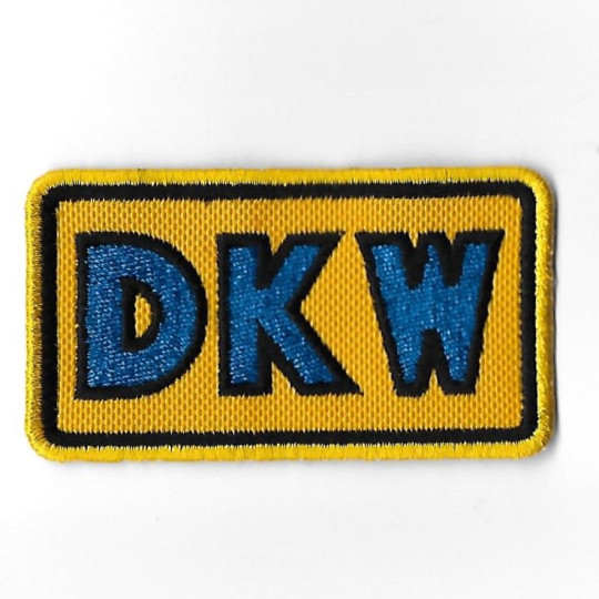 3599 Badge à coudre - Patch écusson brodé 82mmX46mm DKW AUDI