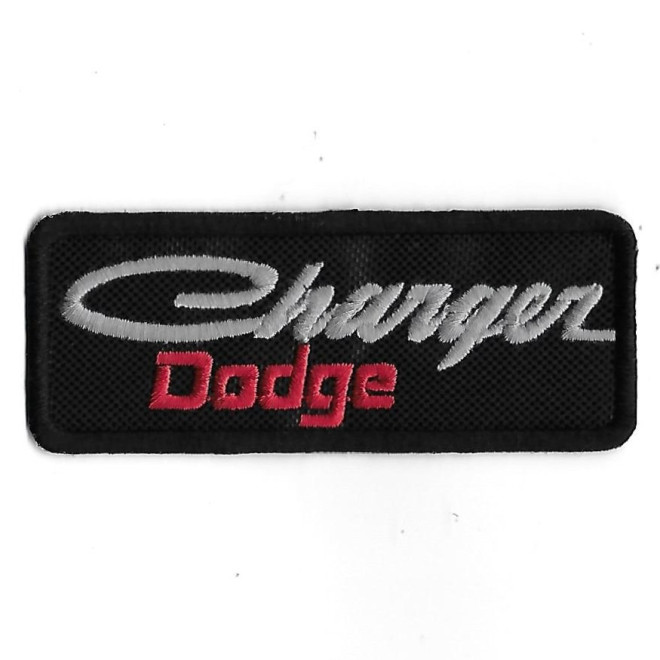 3602 Embroidered Badge - Patch Sew On 100mmX40mm DODGE CHARGER