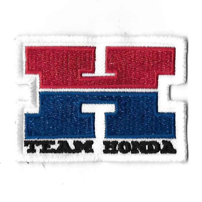 3608 Badge - Parche bordado de coser 76mmX56mm TEAM HONDA