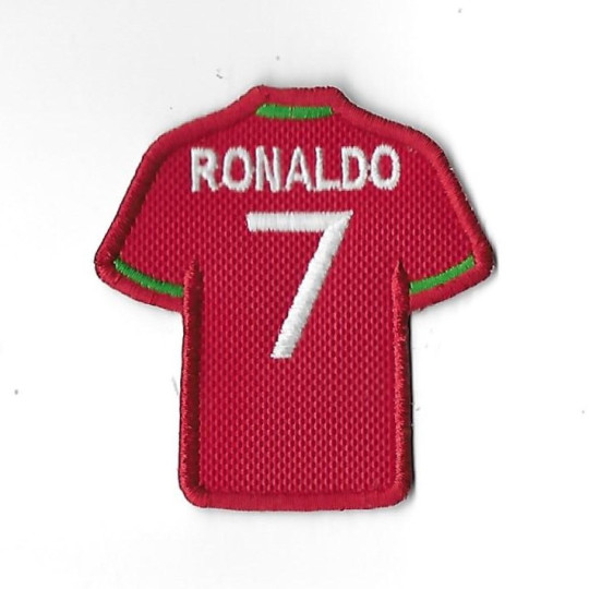 3623 Badge - Parche bordado de coser  65mmX60mm  nº7  RONALDO portugal