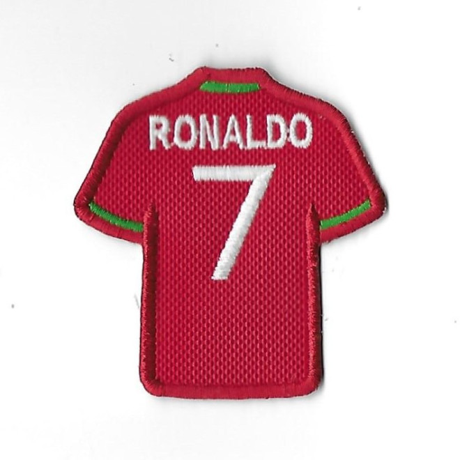 3623 Embroidered Badge - Patch Sew On  65mmX60mm  nº7  RONALDO portugal