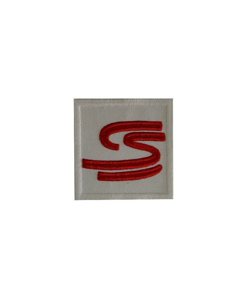 Embroidered patch 7x7 Ayrton Senna S curve