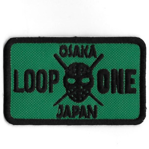 3625 Patch - badge emblema bordado para coser 89mmX55mm  JDM LOOP ONE OSAKA JAPAN
