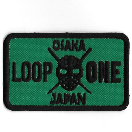 3625 Badge - Parche bordado de coser 89mmX55mm  JDM LOOP ONE OSAKA JAPAN