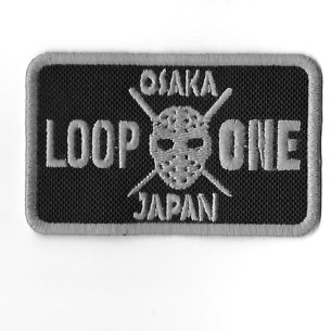 3626 Badge à coudre - Patch écusson brodé 89mmX55mm JDM LOOP ONE OSAKA JAPAN