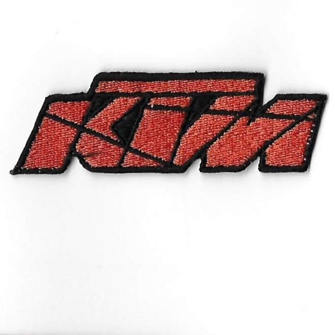 3631 Embroidered Badge - Patch Sew On 95mmX32mm KTM