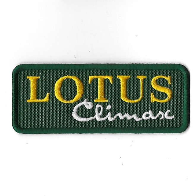 3641 Embroidered Badge - Patch Sew On 100mmX40mm TEAM LOTUS CLIMAX F1
