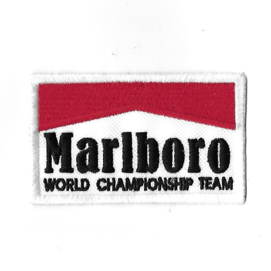 3642 Badge à coudre - Patch écusson brodé 87mmX53mm MARLBORO F1 WORLD CHAMPIONSHIP TEAM