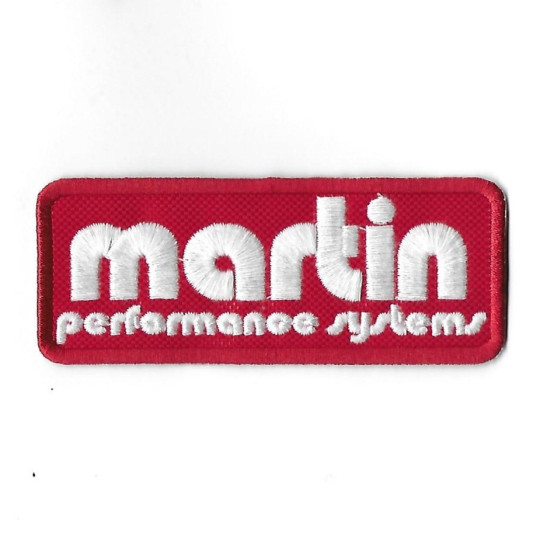 3643 Badge - Parche bordado de coser 100mmX40mm MOTO MARTIN PERFORMANCE SYSTEMS