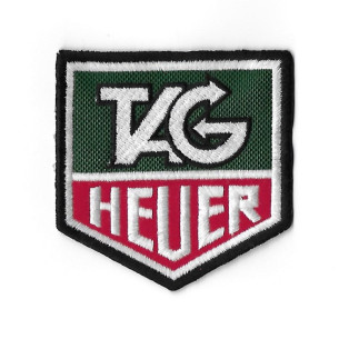 3647 Badge à coudre - Patch écusson brodé 62mmX60mm TAG HEUER