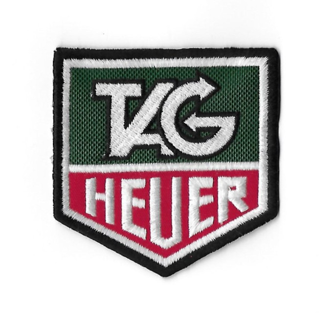 3647 Badge à coudre - Patch écusson brodé 62mmX60mm TAG HEUER