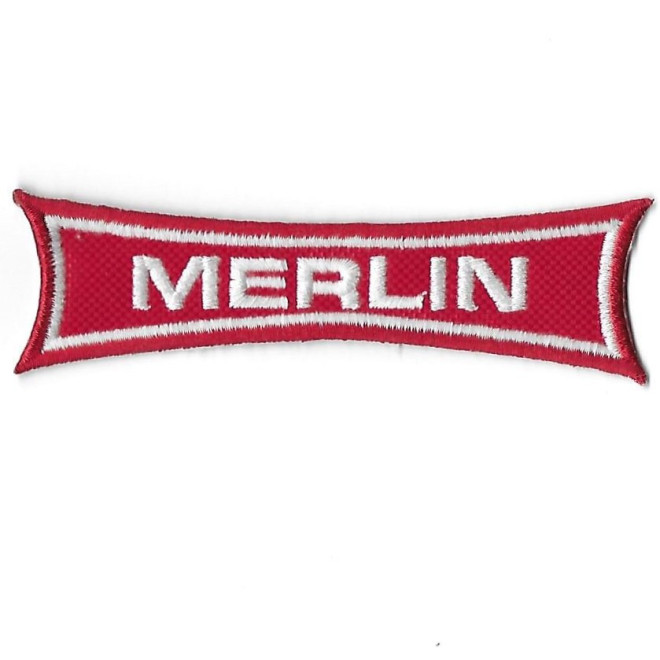 3662 Embroidered Badge - Patch Sew On 100mmX29mm MERLIN