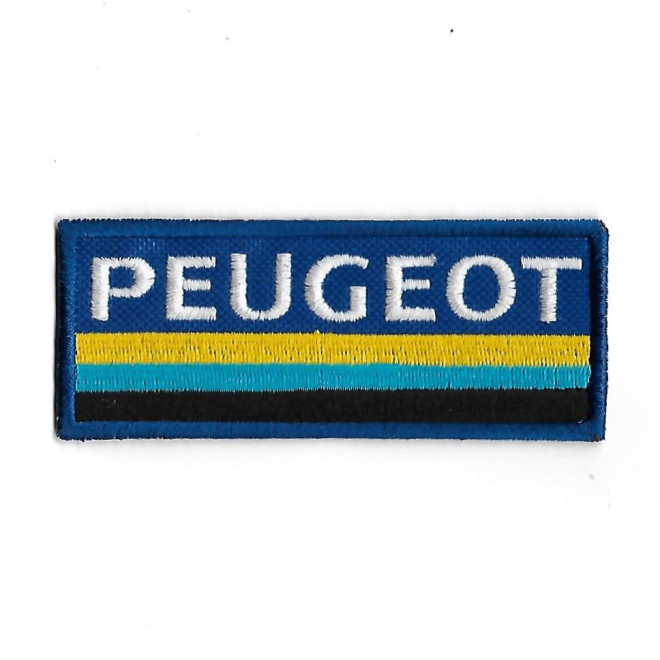 3665 Badge - Parche bordado de coser 100mmX40mm PEUGEOT