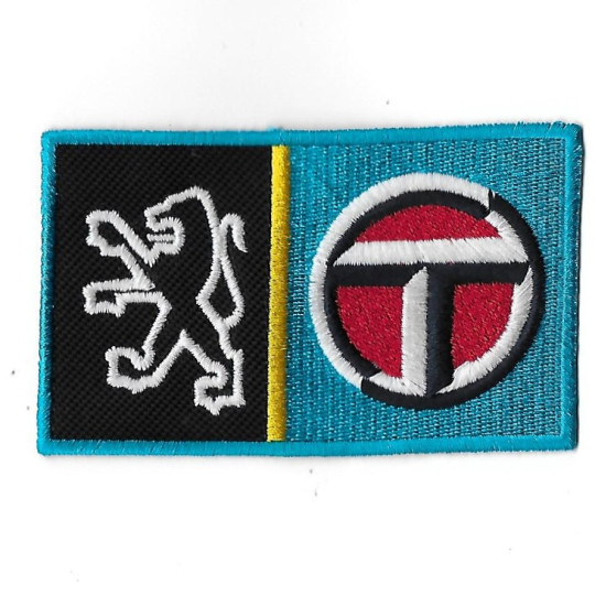 3672 Embroidered Badge - Patch Sew On 100mmX60mm PEUGEOT TALBOT SPORT