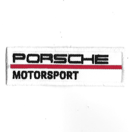 3675 Badge - Parche bordado de coser 100mmX30mm PORSCHE MOTORSPORT
