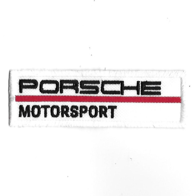 3675 Badge - Parche bordado de coser 100mmX30mm PORSCHE MOTORSPORT