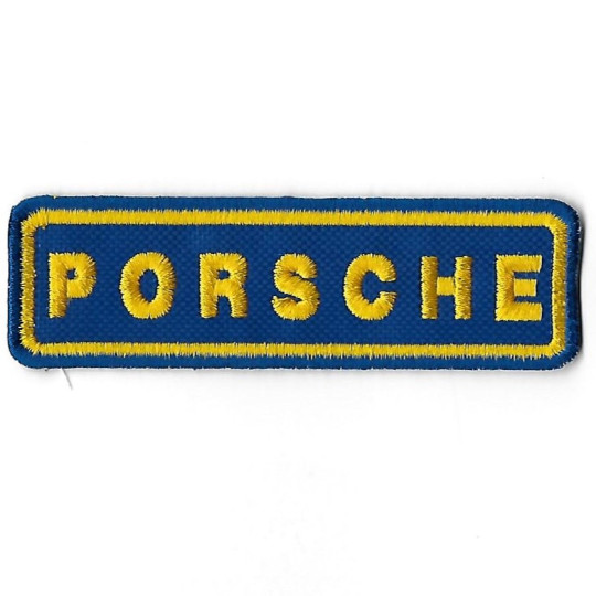 3677 Badge à coudre - Patch écusson brodé 100mmX30mm PORSCHE