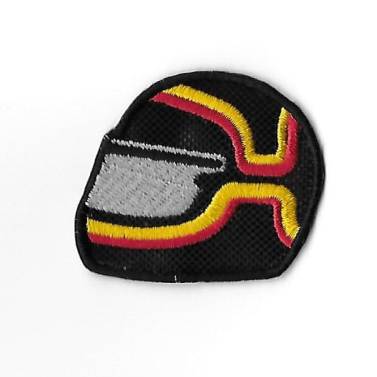 3697 Patch - badge emblema bordado para coser 50mmX39mm capacete STEFAN BELLOF