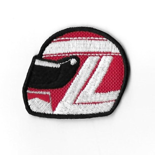 3698 Patch - badge emblema bordado para coser 50mmX39mm capacete NIKI LAUDA