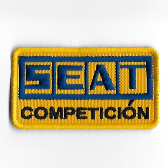 3708 Badge à coudre - Patch écusson brodé 82mmX46mm SEAT COMPETICION