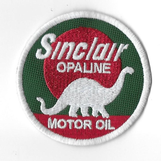 3713 Embroidered Badge - Patch Sew On 75mmX75mm SINCLAIR OPALINE MOTOR OIL