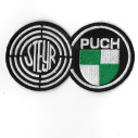 3716 Badge à coudre - Patch écusson brodé 100mmX55mm STEYR PUCH