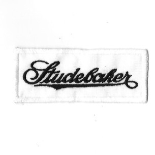 1459 Badge à coudre - Patch écusson brodé 100mmX40mm STUDEBACKER