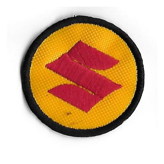 3717 Embroidered Badge - Patch Sew On 50mmX50mm SUZUKI