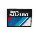 3720 Patch - badge emblema bordado para coser 80mmX58mm TEAM SUZUKI MOTO GP