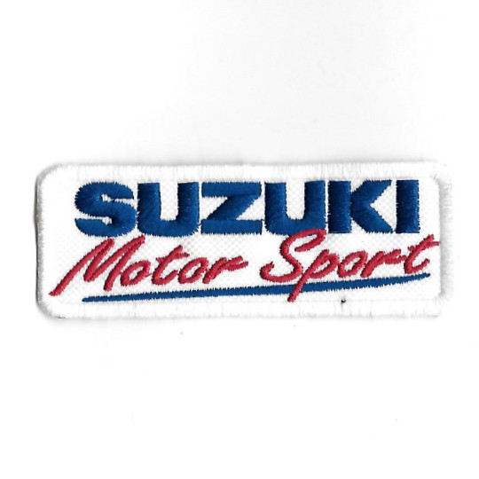 3723 Patch - badge emblema bordado para coser 97mmX35mm SUZUKI MOTOR SPORT