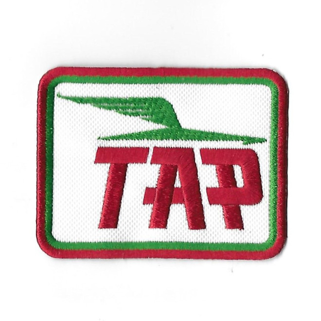 3750 Badge à coudre - Patch écusson brodé 86mmX66mm TAP Transportadora Aerea Portuguesa