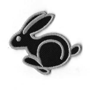 3756 Badge à coudre - Patch écusson brodé 63mmX56mm VW VOLKSWAGEN RABBIT