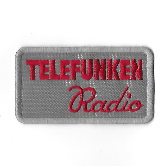 3764 Embroidered Badge - Patch Sew On 82mmX46mm TELEFUNKEN RADIO PANAMERICANA