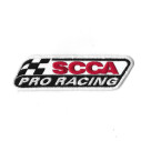 3768 Badge à coudre - Patch écusson brodé 120mmX35mm SCCA PRO RACING Sports Car Club of America